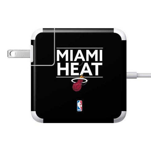 NBA Miami Heat Standard - Black 85W Power Adapter (15 and 17 inch MacBook Pro Charger) Skin