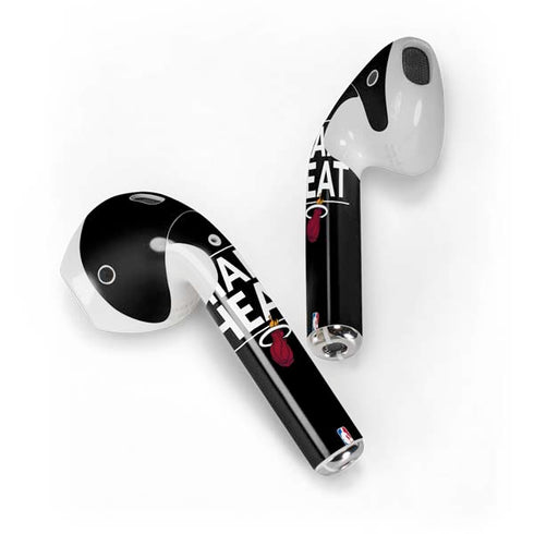 NBA Miami Heat Standard - Black Apple AirPods Skin