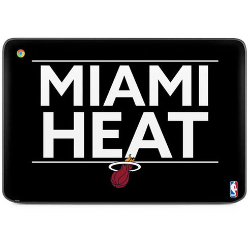 NBA Miami Heat Standard - Black HP Chromebook Skin