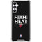 NBA Miami Heat Standard - Black Gabb Phone 4 Clear Case