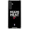 NBA Miami Heat Standard - Black Galaxy A17 Clear Case