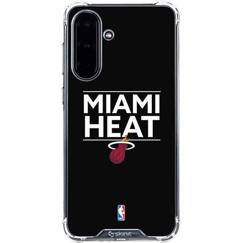 NBA Miami Heat Standard - Black Galaxy A36 5G Clear Case