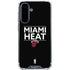 NBA Miami Heat Standard - Black Galaxy A36 5G Clear Case