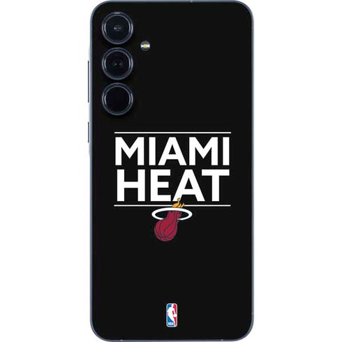 NBA Miami Heat Standard - Black Galaxy A36 5G Skin