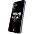 NBA Miami Heat Standard - Black Galaxy A55 5G Clear Case