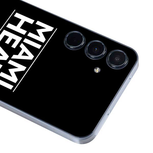 NBA Miami Heat Standard - Black Galaxy A55 5G Skin