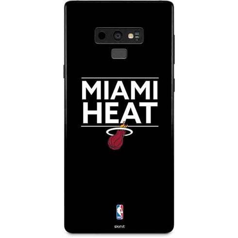 NBA Miami Heat Standard - Black Galaxy Note 9 Skin