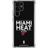 NBA Miami Heat Standard - Black Galaxy S23 Ultra Clear Case
