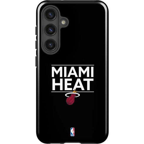 NBA Miami Heat Standard - Black Galaxy S25 Impact Case