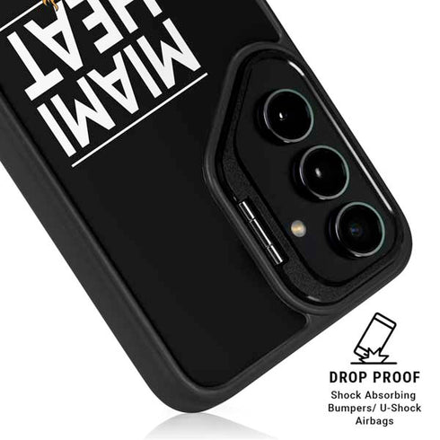 NBA Miami Heat Standard - Black Galaxy S24 Kickstand Case