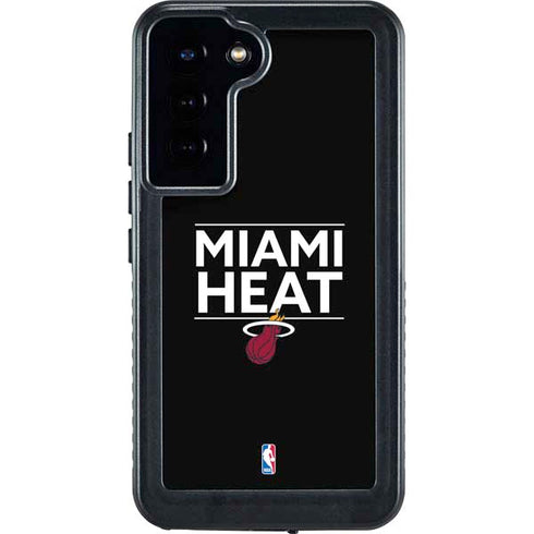 NBA Miami Heat Standard - Black Galaxy S24 Plus Waterproof Case