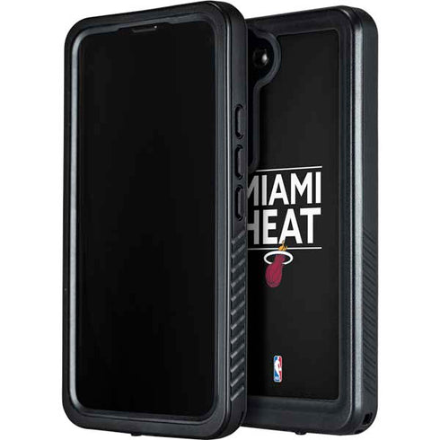 NBA Miami Heat Standard - Black Galaxy S24 Plus Waterproof Case