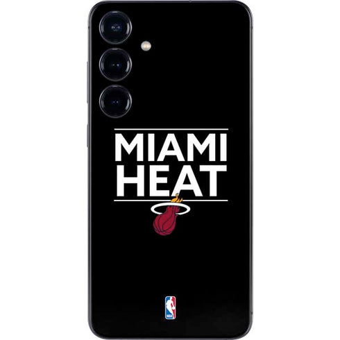 NBA Miami Heat Standard - Black Galaxy S25 Skin