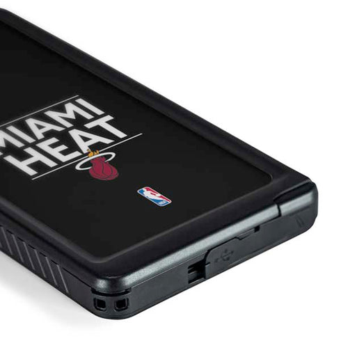 NBA Miami Heat Standard - Black Galaxy S24 Ultra Waterproof Case
