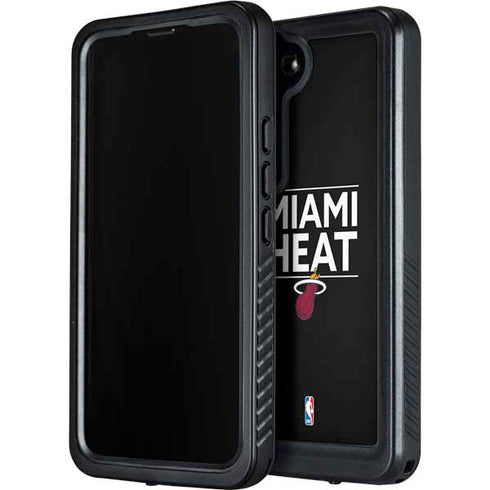 NBA Miami Heat Standard - Black Galaxy S24 Waterproof Case