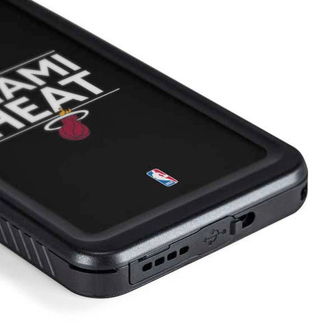 NBA Miami Heat Standard - Black Galaxy S24 Waterproof Case