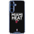 NBA Miami Heat Standard - Black Galaxy S25 Plus Clear Case