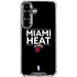 NBA Miami Heat Standard - Black Galaxy S26 Clear Case