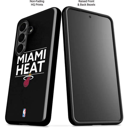NBA Miami Heat Standard - Black Galaxy S26 Impact Case