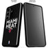 NBA Miami Heat Standard - Black Galaxy S26 Impact Case