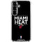 NBA Miami Heat Standard - Black Galaxy S26 Plus Clear Case