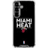 NBA Miami Heat Standard - Black Galaxy S26 Plus Clear Case