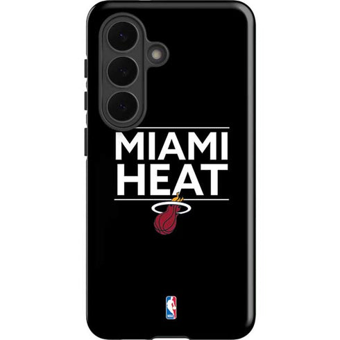 NBA Miami Heat Standard - Black Galaxy S26 Plus Impact Case