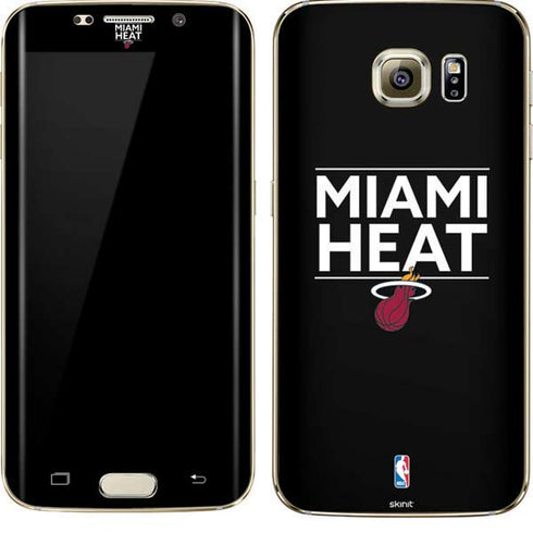 NBA Miami Heat Standard - Black Galaxy S7 Edge Skin