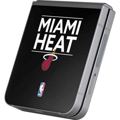 NBA Miami Heat Standard - Black Galaxy Z Flip6 Skin