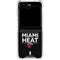 NBA Miami Heat Standard - Black Galaxy Z Flip6 Clear Case