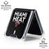 NBA Miami Heat Standard - Black Galaxy Z Flip6 Clear Case