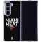 NBA Miami Heat Standard - Black Galaxy Z Fold5 5G Clear Case