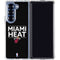 NBA Miami Heat Standard - Black Galaxy Z Fold6 Clear Case
