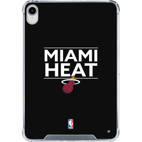 NBA Miami Heat Standard - Black iPad 11th Gen (2025) Clear Case