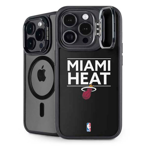 NBA Miami Heat Standard - Black iPhone 13 Pro Kickstand Case