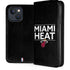 NBA Miami Heat Standard - Black iPhone 14 Folio Case
