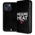 NBA Miami Heat Standard - Black iPhone 14 Plus Folio Case