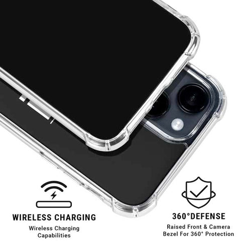 NBA Miami Heat Standard - Black iPhone 15 Clear Case