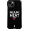 NBA Miami Heat Standard - Black iPhone 15 Impact Case