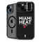 NBA Miami Heat Standard - Black iPhone 15 Plus Kickstand Case