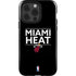 NBA Miami Heat Standard - Black iPhone 15 Pro Impact Case