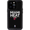 NBA Miami Heat Standard - Black iPhone 15 Pro Waterproof Case