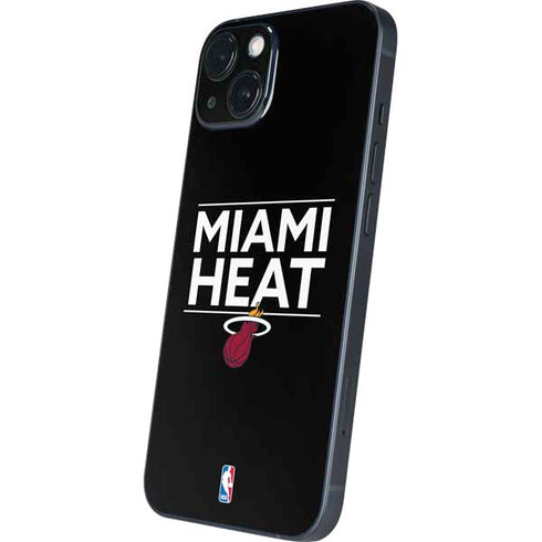 NBA Miami Heat Standard - Black iPhone 15 Skin