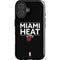 NBA Miami Heat Standard - Black iPhone 16 Impact Case