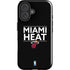 NBA Miami Heat Standard - Black iPhone 16 Impact Case