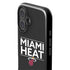 NBA Miami Heat Standard - Black iPhone 16 Impact Case