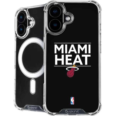 NBA Miami Heat Standard - Black iPhone 16 MagSafe Case