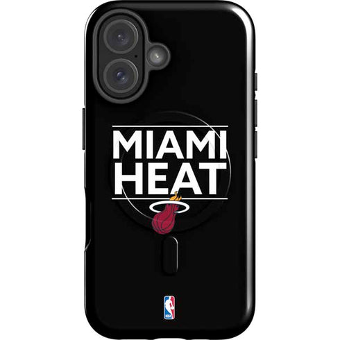 NBA Miami Heat Standard - Black iPhone 16 Plus Magsafe Impact Case