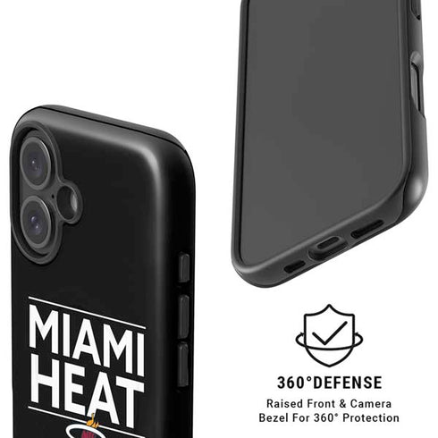 NBA Miami Heat Standard - Black iPhone 16 Plus Magsafe Impact Case