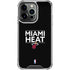 NBA Miami Heat Standard - Black iPhone 16 Pro Clear Case